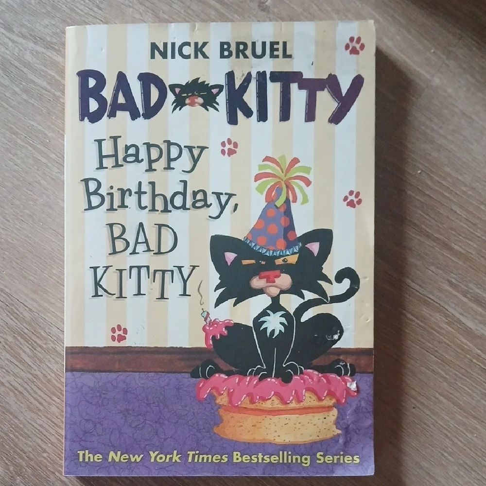 Bad Kitty Birthday Invitation Card